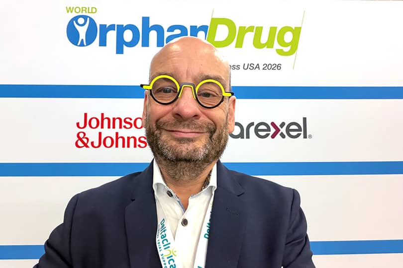 Deltaclinical CEO Geert Briers at the World Orphan Drug Congress in Boston 2026